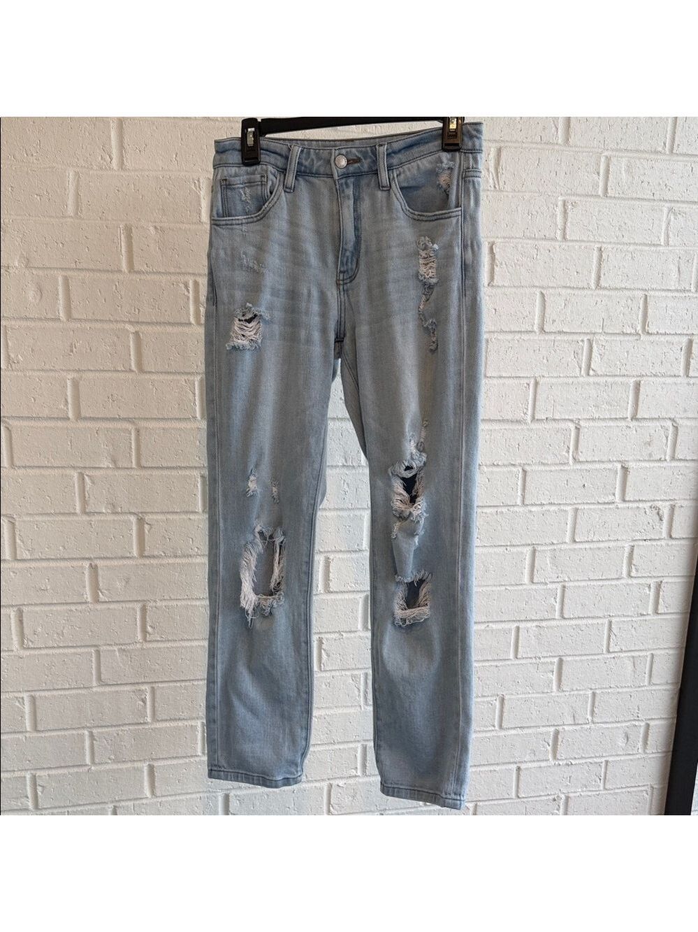 KanCan Signature Light Blue Style Estilo Distressed Relaxed Fit Jeans Size 25